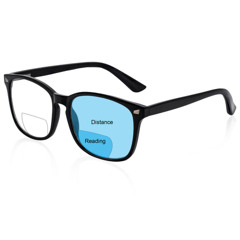 MARE AZZURO Trendy Bifocal Reading Glasses Men Blue Light Blocking Outdoor Readers 1.0 to 3.5