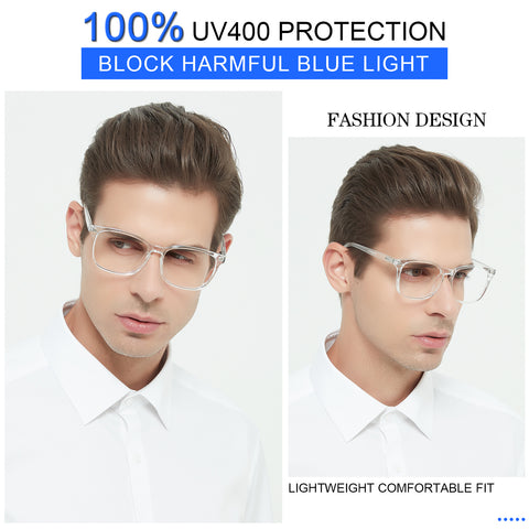 MARE AZZURO Trendy Bifocal Reading Glasses Men Blue Light Blocking Outdoor Readers 1.0 to 3.5