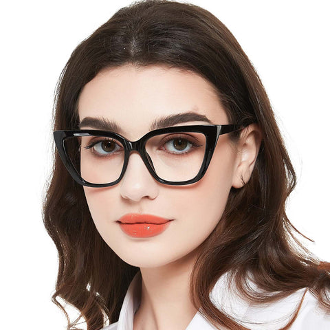 MARE AZZURO Oversized Reading Glasses for Women Large Cat Eye Readers