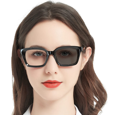 MARE AZZURO Photochromic Reading Glasses Women Blue Light Blocking Oversized Readers 1.0 to 4.0