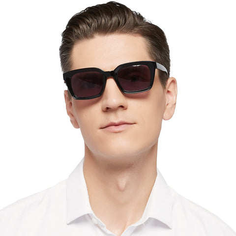 MARE AZZURO Reader Sunglasses Men Retro Square Sun Reading Glasses