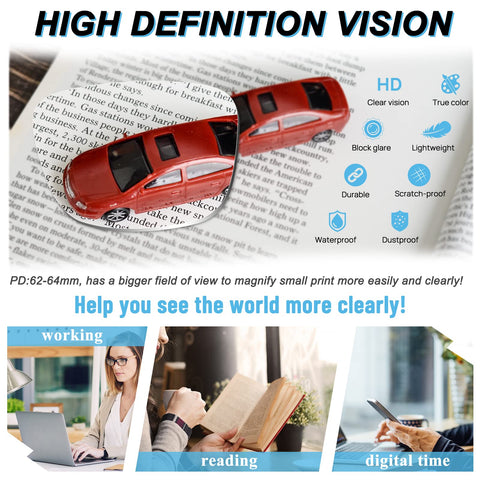 MARE AZZURO Wide Reading Glasses Women Designer Large Readers 1.0 1.25 1.5 1.75 2.0 2.25 2.5 2.75 3.0 3.5