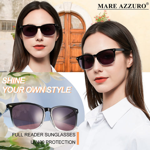 MARE AZZURO Outdoor Reading Sunglasses Women Readers Sunglasses 1.0 1.25 1.5 1.75 2.0 2.25 2.5 2.75 3.0 3.5 4.0