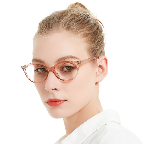 MARE AZZURO Clear Reading Glasses Women Fashion Round Readers 4.0 5.0 6.0