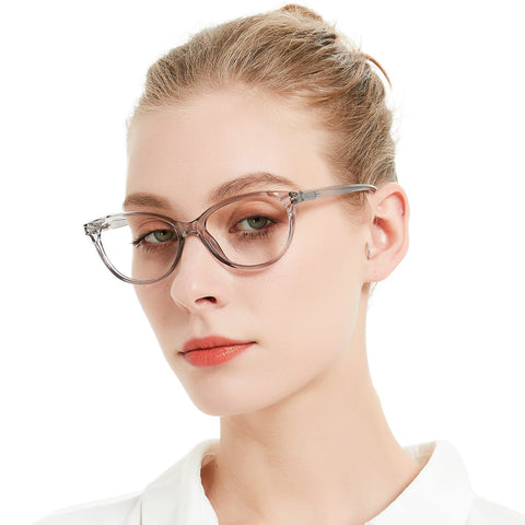 MARE AZZURO Clear Reading Glasses Women Fashion Round Readers 4.0 5.0 6.0