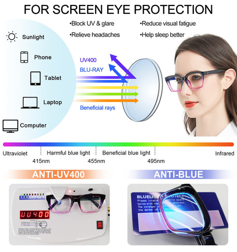 MARE AZZURO Photochromic Reading Glasses Women Blue Light Blocking Oversized Readers 1.0 to 4.0