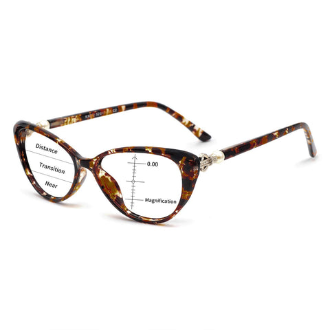MARE AZZURO Progressive Computer Reading Glasses Women Multifocus Readers