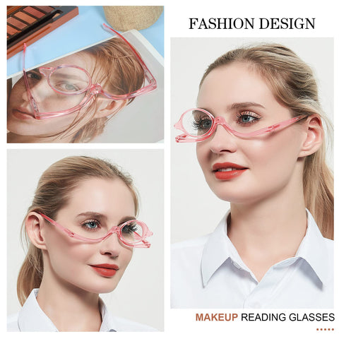MARE AZZURO Eye Makeup Reading Glasses Women Folding Cosmetic Readers 1.0 to 6.0