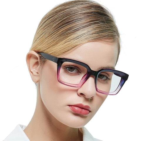 MARE AZZURO Blue Light Blocking Reading Glasses Women Oversize Reading Glasses