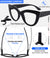 MARE AZZURO Retro Cat Eye Reading Glasses Women Large Frame Readers (1.0-6.0)