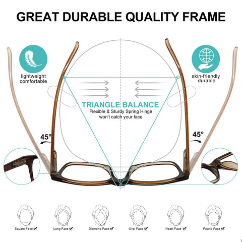 MARE AZZURO Big Frame Reading Glasses Men Square Readers  Designer Reading Glasses