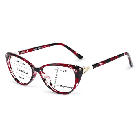 MARE AZZURO Progressive Computer Reading Glasses Women Multifocus Readers
