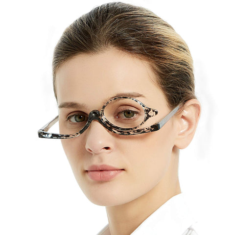 MARE AZZURO Eye Makeup Reading Glasses Women Folding Cosmetic Readers 1.0 to 6.0