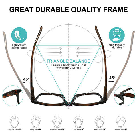 MARE AZZURO Big Frame Reading Glasses Men Square Readers  Designer Reading Glasses