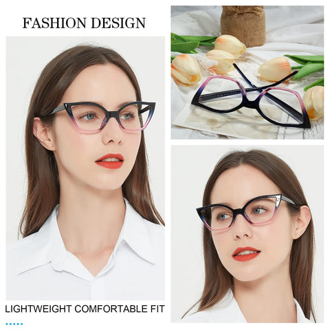 Cat Eye Reading Glasses For Women Retro Cute Readers MARE AZZURO  0 1.0 1.25 1.5 1.75 2.0 2.25 2.5 2.75 3.0 3.5 4.0 5.0 6.0