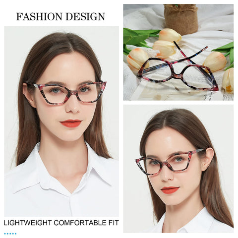 Cat Eye Reading Glasses For Women Retro Cute Readers MARE AZZURO  0 1.0 1.25 1.5 1.75 2.0 2.25 2.5 2.75 3.0 3.5 4.0 5.0 6.0