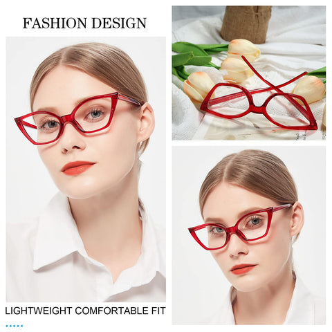 Cat Eye Reading Glasses For Women Retro Cute Readers MARE AZZURO  0 1.0 1.25 1.5 1.75 2.0 2.25 2.5 2.75 3.0 3.5 4.0 5.0 6.0