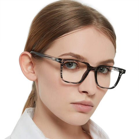 MARE AZZURO Blue Light Blocking Reading Glasses Women Computer Reader Texture