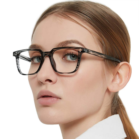 MARE AZZURO Blue Light Blocking Reading Glasses Women Computer Reader Texture