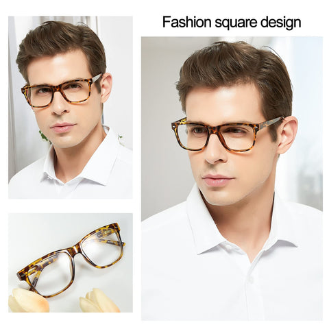 MARE AZZURO Big Frame Reading Glasses Men Square Readers  Designer Reading Glasses