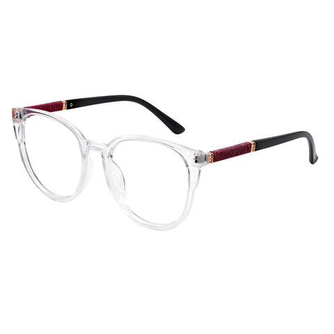 MARE AZZURO Large Bling Reading Glasses Women Trendy Round Readers 0.0 to 6.0