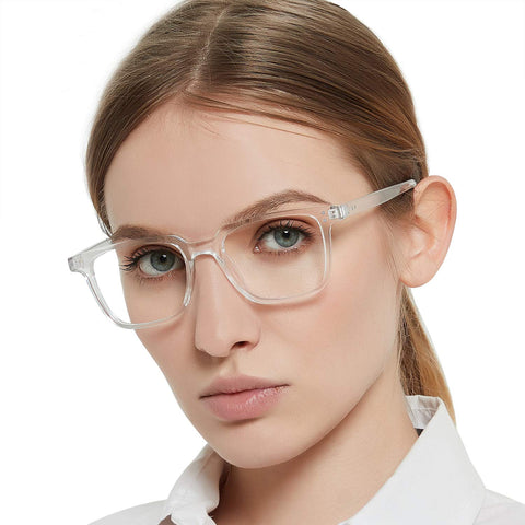 MARE AZZURO Blue Light Blocking Reading Glasses Women Computer Reader Texture