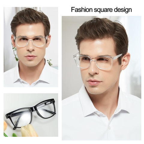 MARE AZZURO Big Frame Reading Glasses Men Square Readers  Designer Reading Glasses