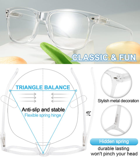 MARE AZZURO Big Frame Reading Glasses Men Square Readers  Designer Reading Glasses