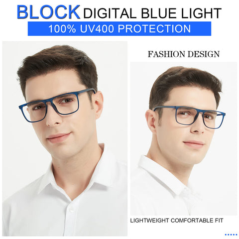 Large Blue Light Blocking Reading Glasses Men Computer Readers By Mare Azzuro